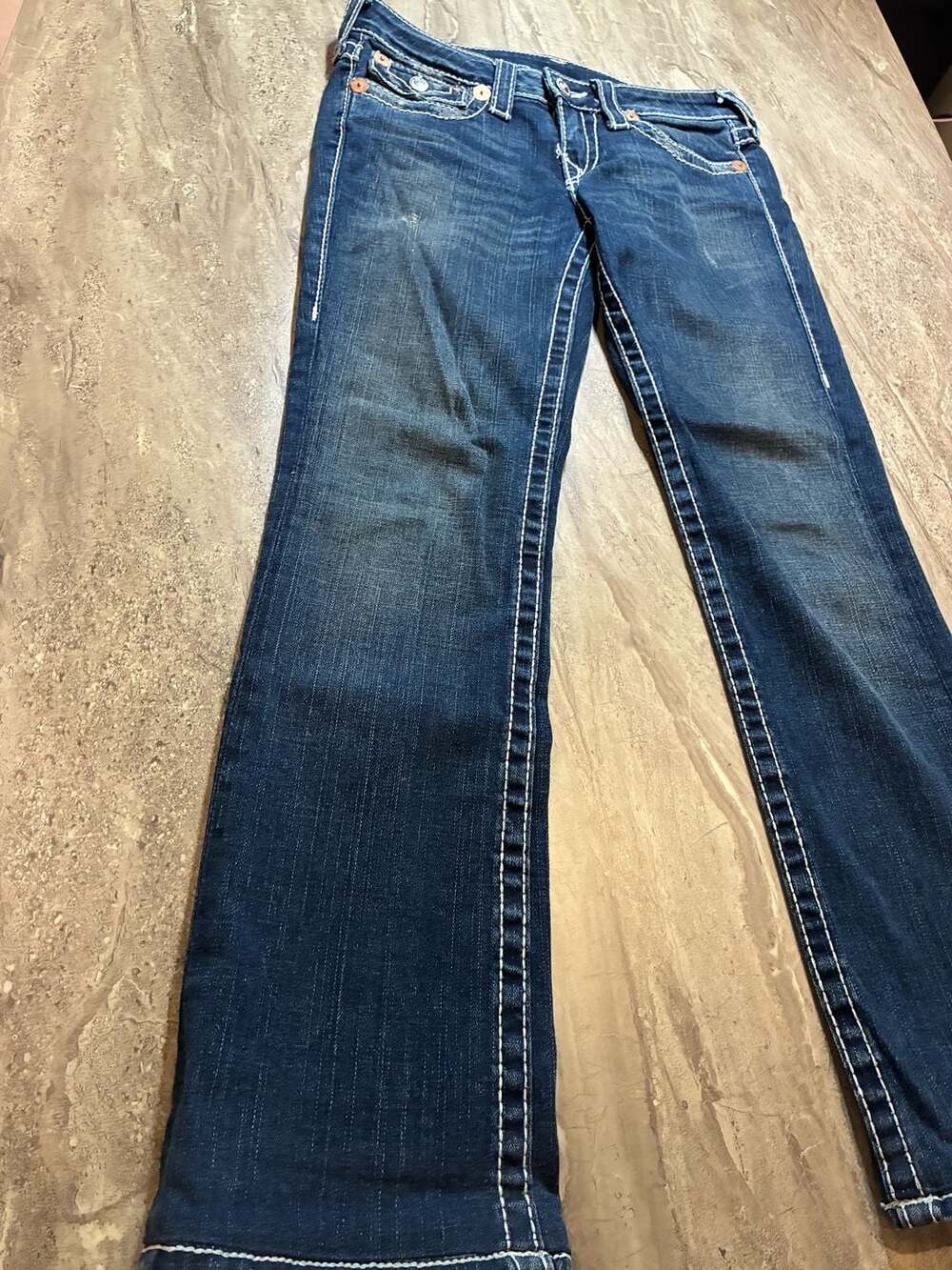 True Religion Brand Jeans Billy Super T Bootcut Denim Jeans Size 27 - Picture 3 of 7